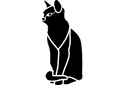 Ritmallar schabloner djur - Black Cat