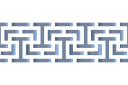 Schabloner för grekisk inredning - Bred labyrint