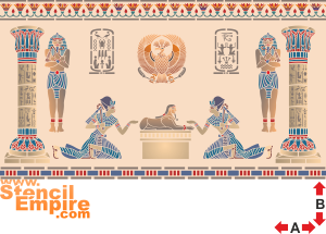 Egyptian Room (Schabloner i egyptisk stil)