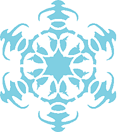 Snowflake II - schablon för dekoration