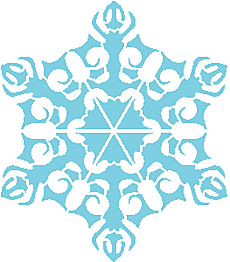 Snowflake VII - schablon för dekoration
