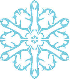 Snowflake IX - schablon för dekoration