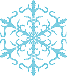 Snowflake XIV - schablon för dekoration