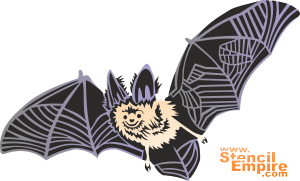 Bat - schablon för dekoration