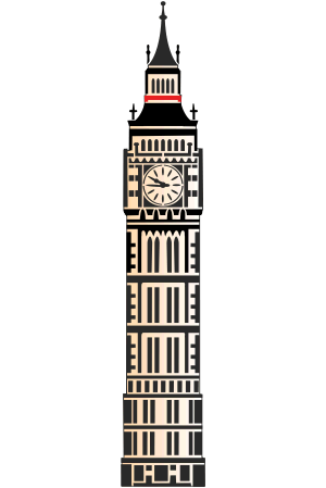 Big Ben (Schabloner på världsberömda arkitekturteman)
