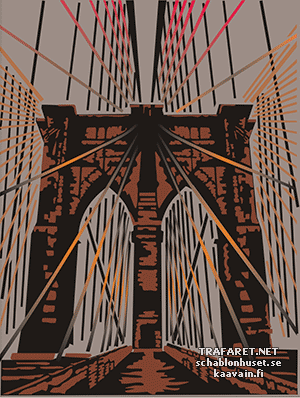 Brooklynbron (Schabloner på världsberömda arkitekturteman)