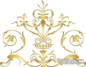 Brittiskt Dekor 06b - schablon för dekoration