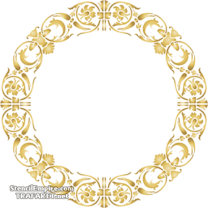 Brittiskt Dekor 06d - schablon för dekoration