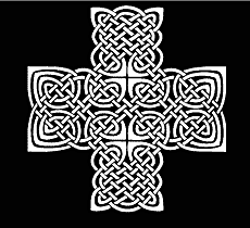 Celtic Cross - schablon för dekoration