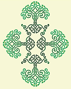 Cross - schablon för dekoration