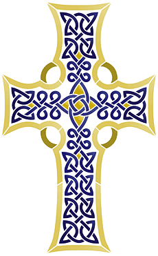 Iona Cross - schablon för dekoration