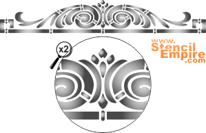 Molding Classic 2 - schablon för dekoration