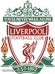 Liverpool fotball club - schablon för dekoration