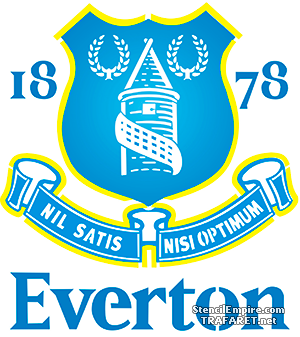 Everton - schablon för dekoration