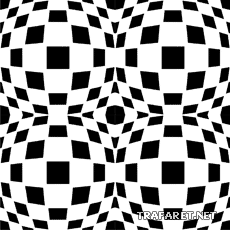 Optiska illusioner 1 - schablon för dekoration