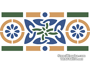 Keltisk bård - schablon för dekoration