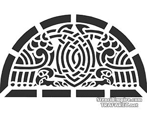 Celtic båge 44 - schablon för dekoration