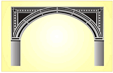 Vertex kolonner - schablon för dekoration