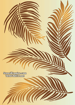 Palmblad - schablon för dekoration