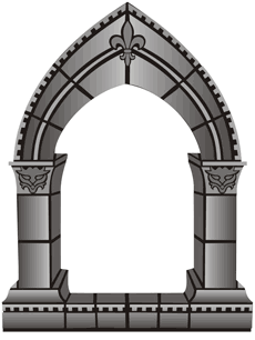 Arch redo - schablon för dekoration