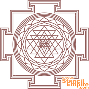 Sri Yantra (Schabloner i indisk stil)