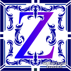 Bokstaven Z - schablon för dekoration