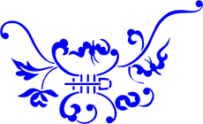 Orientaliska motiv - schablon för dekoration