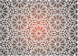Marockanska tapeter - schablon för dekoration