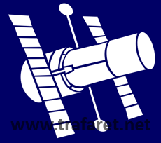 Slaget satellit - schablon för dekoration