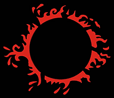 Eclipse - schablon för dekoration