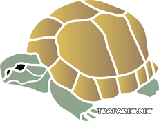 Sköldpadda 03 - schablon för dekoration