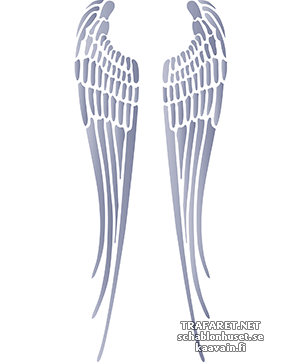 Ängelvingar 01 - schablon för dekoration