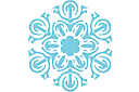 Snowflake VI - vinterschabloner