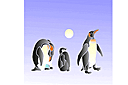 Penguin Familj - ritmallar schabloner djur
