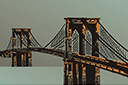 Stor Brooklynbron - schabloner på världsberömda arkitekturteman