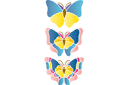 Stor fjäril 3 - schabloner med fjärilar