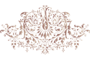 Klassiskt monogram 09 - renässans mönsterschabloner