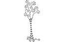 Spiral träd 1 - schabloner abstraktioner och geometriska illusioner