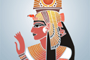 Kleopatra - schabloner i egyptisk stil