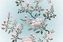 Blommande magnolia - stenciler olika motiv blommor