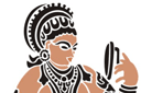 Indiska Spegel - schabloner i indisk stil