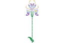 Stora Iris - stora schabloner, såsom väggdekor