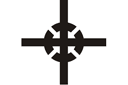 Tyngdpunkt - symboler, marken och logotyper