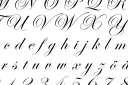 Handskrivet alfabet - textschabloner