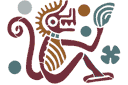 Inca Monkey - stenciler inca, maya och aztekiska symboler