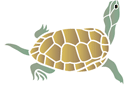Sköldpadda 04 - ritmallar schabloner djur
