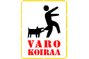 Varning för hunden 01b - symboler, marken och logotyper
